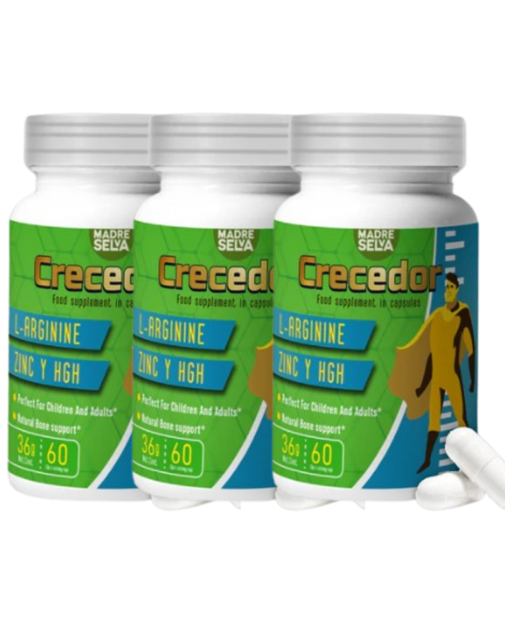 CRECEDOR | SUPLEMENTO DE CRECIMIENTO (60 CAPSULAS)