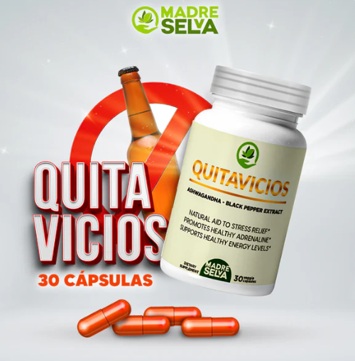 QUITA VICIO | SUPLEMENTO PARA LA ADICCIÓN (30 CAPSULAS)